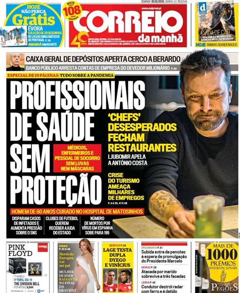 jornais e revistas portuguesas de hoje